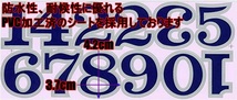 防水 PVC製 数字 ナンバー ステッカー セット 耐候 キャラクター ナンバーリング 表札 ゼッケン スーツケース ネームプレート TSS-672NS_画像3