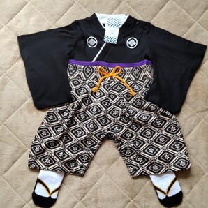 サイズ90 ロンパース&靴下 袴風 足袋風 お宮参り 記念撮影 七五三 新品 未使用品