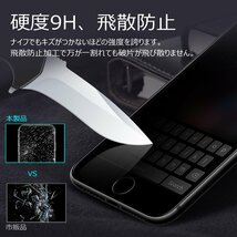 【セット】iPhone 13miniケース+フィルム(赤リング付きケース透明)(のぞき見防止フィルム 強化ガラス) アイホン アイフォン_画像10