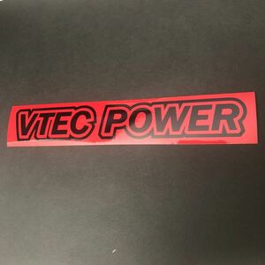 VTEC POWER ステッカー 縦3cm横19cm USDM JDM ホンダ ブイテック EK9 EG6 EK4 DC2 DC5 AP1 AP2 EP3 FD2 シビック アコード インテグラ 