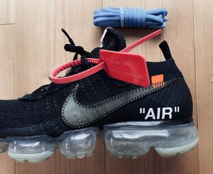 【1円スタート!】NIKE OFF WHITE ナイキ オフホワイト ヴェイパーマックス vapormax US9.5 27.5cm フライニット Flynit the 10 ten
