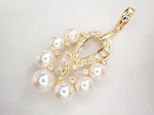 Красота Mikimoto K18 Pearl Gear