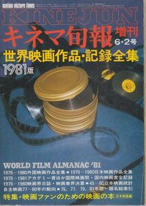 ■送料無料■Z25■キネマ旬報増刊■1981年6・2号■世界映画作品 記録全集 1981版/特集：映画ファンのための映画の本■年相応/経年シミヤケ