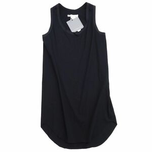 E03257 新品 20SS BARBARA ALAN/ロング丈 ベスト【サイズ：XS】ブラック COTTON JERSEY VEST 伊勢丹メンズ取扱い バーバラアラン 