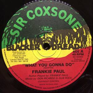 Frankie Paul - Horace Andy / What You Gonna Do - My Sound　[Blacker Dread - BD 92002]