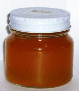 信州産　令和4年度産　天然純正蜂蜜（リンゴ蜜　小瓶）300ｇ(4)