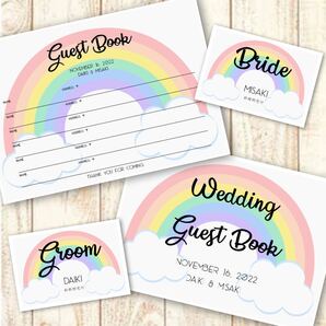 ゲストブック 虹 レインボー Rainbow