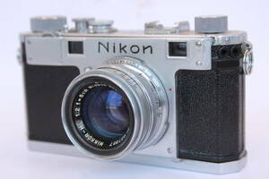 ★ Специальная цена в переводе ★ Nikon Nikon S Nikkor H C 5CM F2 Drange Finder Camera 6761
