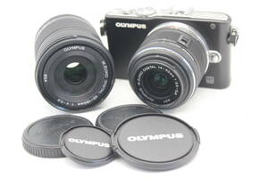 ★良品★ オリンパス Olympus Pen Lite E-PL3 Zuiko Digital 14-42mm F3.5-5.6 / 40-150mm F4-5.6 ミラーレスカメラ 6838