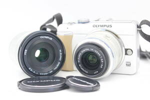 ★良品★ オリンパス Olympus Pen E-PL1 Zuiko Digital 14-42mm F3.5-5.6 / 40-150mm F4-5.6 ミラーレスカメラ 6840