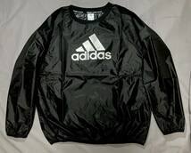 新品 アディダス サウナスーツ M(US) L(日本) 黒 銀 ブラック ダイエット 汗出し ウォーキング ジョギング ADIDAS MARTIAL ARTS 正規品_画像2