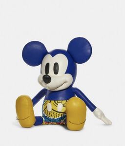 ディズニー ミッキー マウス X キース・ヘリング　ラージ コレクティブル スーパー シルキー ターコイズ／アイボリー　新品　定価28万