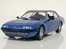 1/43 Ferrari 365 GT4 2+2 Coupe Blue ◆ Leonardo Fioravanti - Pininfarina Design, 4390cc V12 ◆ フェラーリ - アシェット_画像2