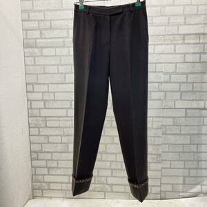 極美品 ANA CAPRI パンツ サイズ61-88 毛100% ウール 茶系 ブラウン レディース AC580