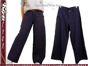 4L темно-синий Baker брюки linen лен женский весна лето широкий брюки новый товар 
