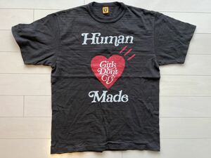 HUMAN MADE × Girls Don't Cry SS Tシャツ サイズL 中古美品 黒