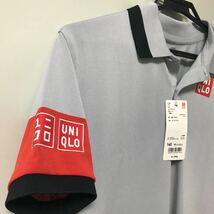 UNIQLO ポロシャツ　グレイ　錦織圭　ポロシャツ　サイズ　kids 160cm テニス　未使用　タグ付き_画像4