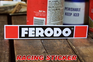 FERODO ロゴ ステッカー ◆ フェロード シール ブレーキパッド レーシングステッカー JTR622