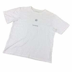 ND053 日本製 LEVI'S Fenom リーバイスフェノム 半袖 Tシャツ Tee トップス プルオーバー クルーネック コットン 綿100% 白系 メンズ M