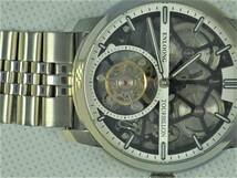 格安 フラインググ トゥールビヨン tourbillon 動画あり フルスケルトン enloong japan 手巻き 中古_画像2