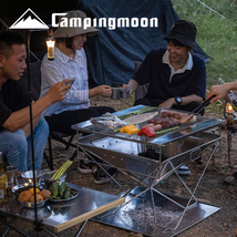 ★CAMPING MOON★キャンピングムーン★バーベキューコンロ★大型焚き火台セット★大型バーベキューグリルセット★高さ３段調整★MT065★１_画像1