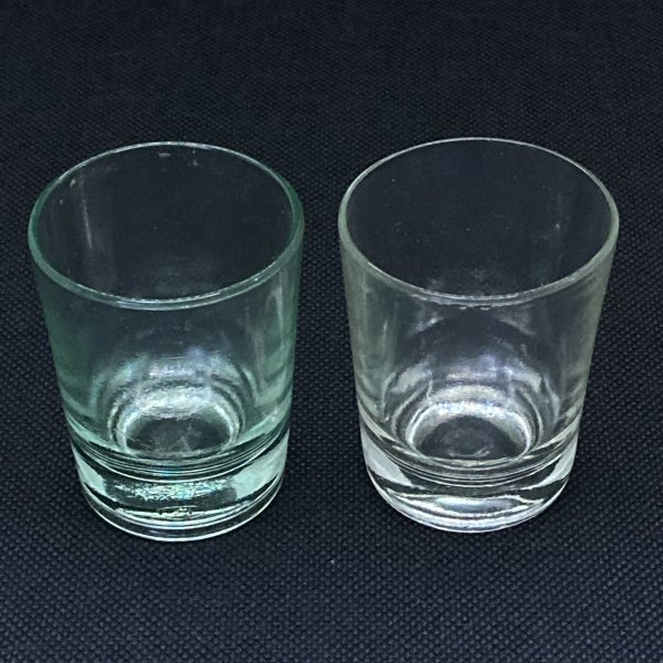 新品 】 大正ガラス 盃 お猪口 吹きガラス 気泡ガラス クリアガラス
