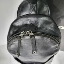 【概ね美品】ディーゼル DIESEL/ワンショルダーバッグ ボディバッグ 本革ブラックレザー　 ブラック　黒　メンズ ブランド　DIESEL28,800円_画像4