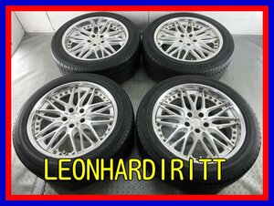 ■中古タイヤホイール■　LEON HARDIRITT SUPER STAR 19インチ 8.5J +42 5H 115 Hankook K415 235/50R19 99H 激安 送料無料 J219