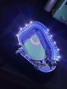 RARE Danbury Mint Night Game At New York Yankee Stadium Light Up Sculpture w/box 海外 即決