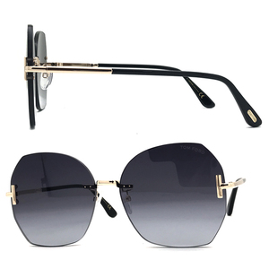 TOM FORD サングラス ブランド トムフォード ブラック 縁無し 2pt 00TF-0810K-28B