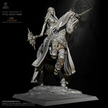 送料無料…85mm 1/32 ユニコーンに跨る女性戦士 ギリシャ神話 未塗装 レジン製 組み立て キット フィギュア プラモデル 人形 H172_画像3