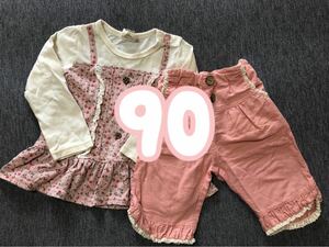 90 長袖Tシャツ uzuland ウズランド 女の子 秋 ロンＴ パンツ セット売り まとめ売り