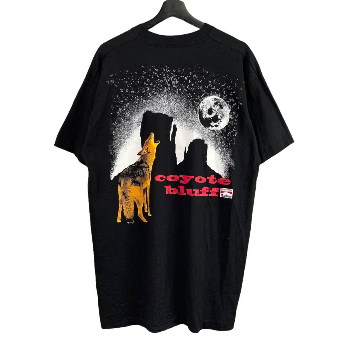 希少】90's Marlboroマルボロ Coyote 企業Tシャツ-