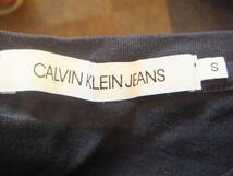 ★ CALVIN KLEIN JEANS（カルバンクラインジーンズ）　長袖Tシャツ　ロンT　S　紺 ★ _画像3