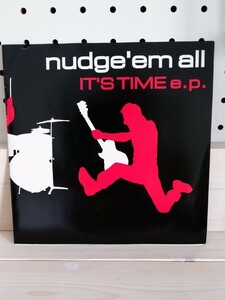 7inchレコード nudge'em all 「IT'S TIME EP」
