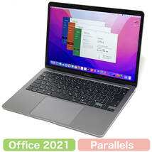 【極美品】 Macbook Air 2020 Core i3 8GB 256GB 充放電 8 回、Apple認定整備済製品 保証11ヶ月 Parallels で Windows 11 ＆ Office 2021_画像2