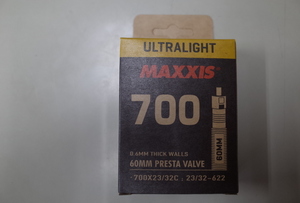 MAXXIS マキシス ULTRALIGHT TUBE ウルトラライト チューブ 700x18/25c 仏60mm2段式