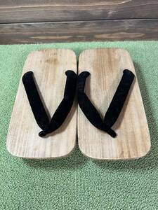 * geta 12×25cm nose .( black color ) L size secondhand goods *