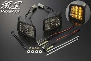 [流れるウインカー] VAB/VAG WRX STI/S4 (A/B/C型) LED フロントウインカー [スモーク/クローム] カプラーオン シーケンシャル 流星 スバル