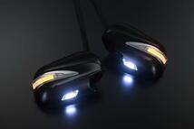 30系 ハリアー LED ウィンカー ミラー Type LS [純正色202/ポジ橙光] フットランプ付き LEXUSルック_画像1