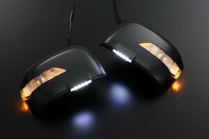 [ carbon style ] MK32S/MK42S Spacia / Spacia custom LED winker mirror cover exchange foot lamp attaching 