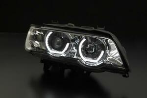 BMW F15 ルック E53 X5 前期 3D LED バー ヘッドLight chrome