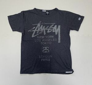 ★STUSSY Champion ステューシー チャンピオン ランタグ Tシャツ ワールドツアー