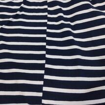 STELLA McCARTNEY ステラマッカートニー Striped dress 紺44ML 切り替え ボーダー ワンピース コットン 綿 アシメ チュニック ドレス 半袖_画像9