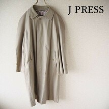● J.PRESS ステンカラー コート トレンチコート ステンカラーコート Jプレス ベージュ メンズ メンズ 042122_画像1