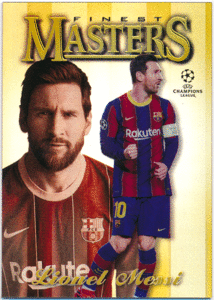 Lionel Messi 2020-21 Topps Finest UEFA Champions League Masters Gold Refractor 50枚限定 ゴールドリフラクター リオネル・メッシ