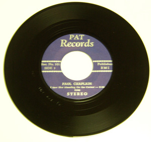 45rpm/ CALDONIA - PAUL CHAPLAIN - I SAW HER STANDING ON THE CORNER /50's,ロカビリー,FIFTIES,PAT RECORDS