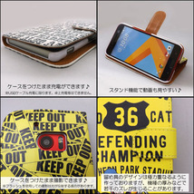 Redmi Note 11　スマホケース 手帳型 ゴルフ 打球 スポーツ モノトーン 棒人間 オレンジ_画像5