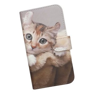 iPhone13 mini　スマホケース 手帳型 プリントケース 猫 ネコ 子猫 ねこ 動物 かわいい