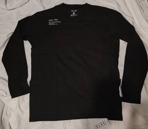 AKTR TWB SIDE POCKET CUTSEW BLACK M 厚手のロンT